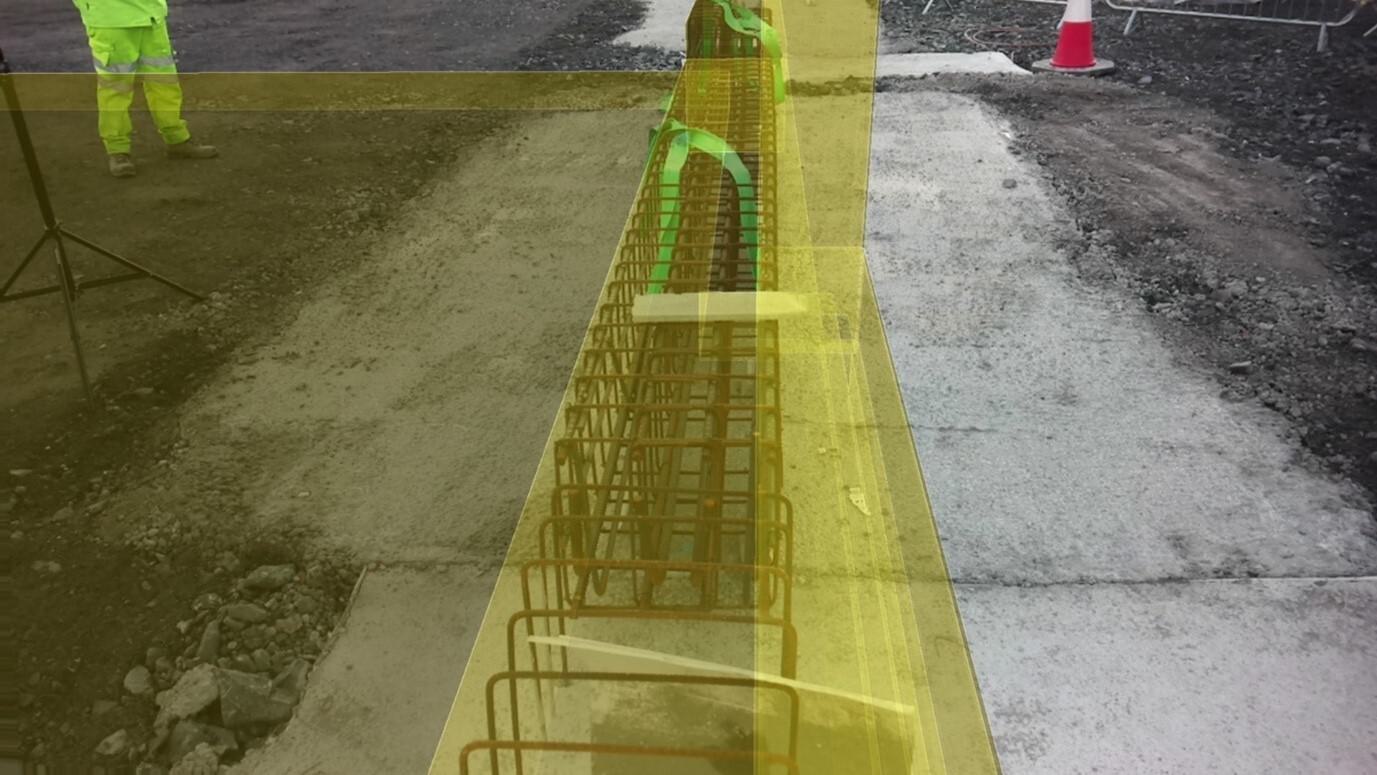 Correcting the error with construction AR - construction AR inspection