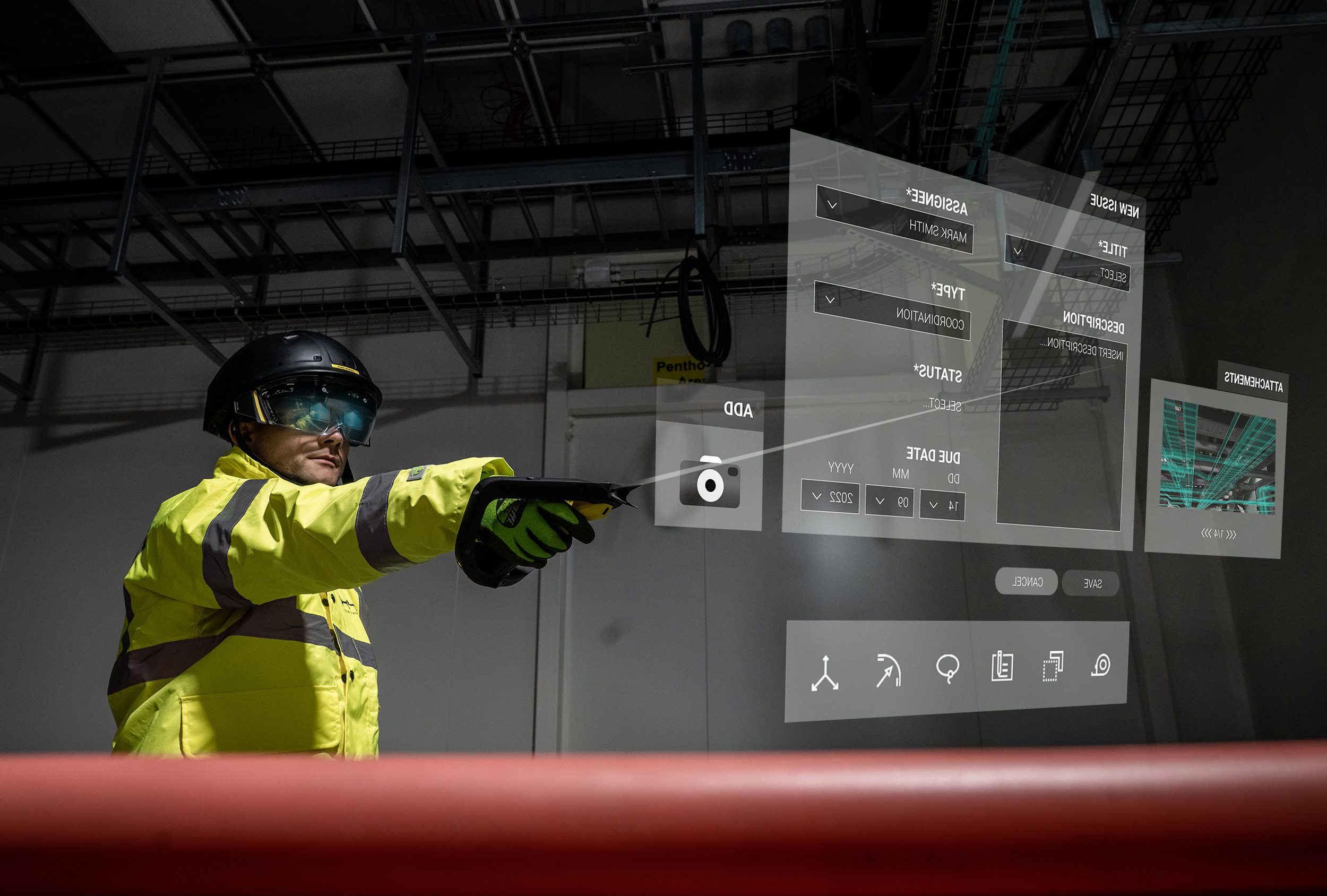 Capturing and issue directly into BIM